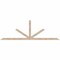 Ekena Millwork Saratoga Smooth Timber Gable Bracket, Douglas Fir, 108"W x 36"H x 3 1/2"D x 3 1/2"F, 8/12 Pitch GBW108X36X0404SAR00SDF - alternate 1
